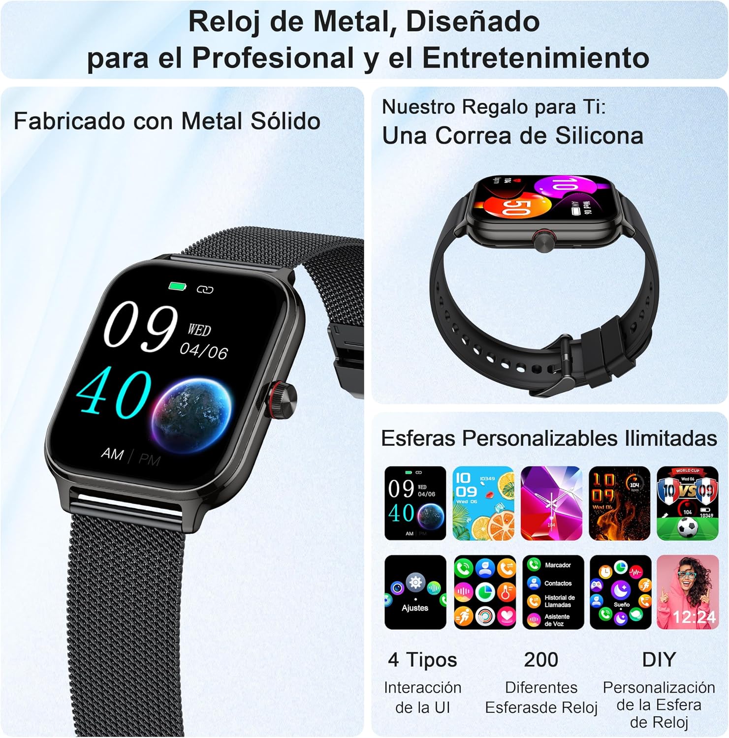 LODIMEKE P133 Smartwatch Milán Negro - Image 4