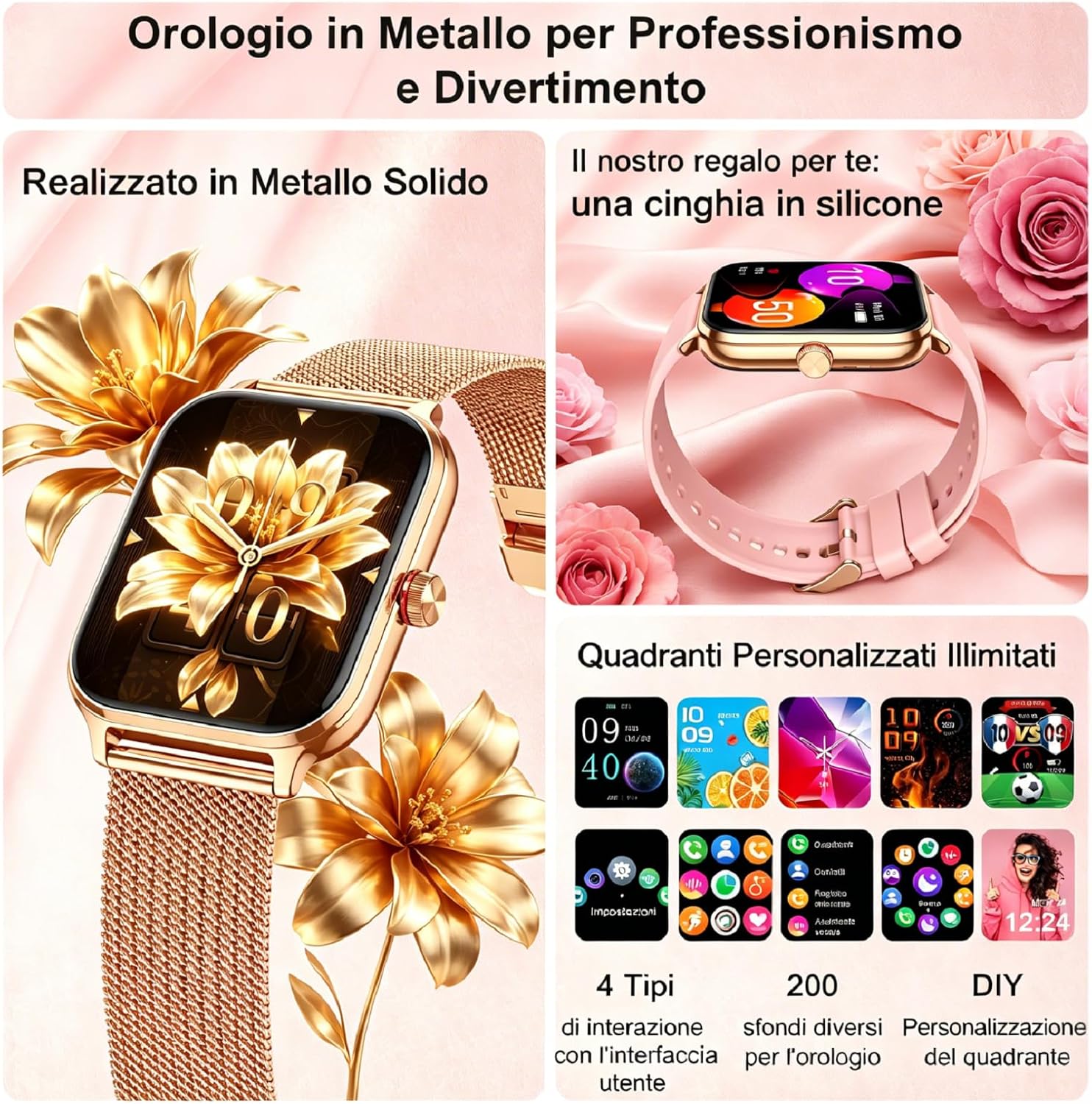 LODIMEKE P133 Smartwatch Milan Nero - Image 5