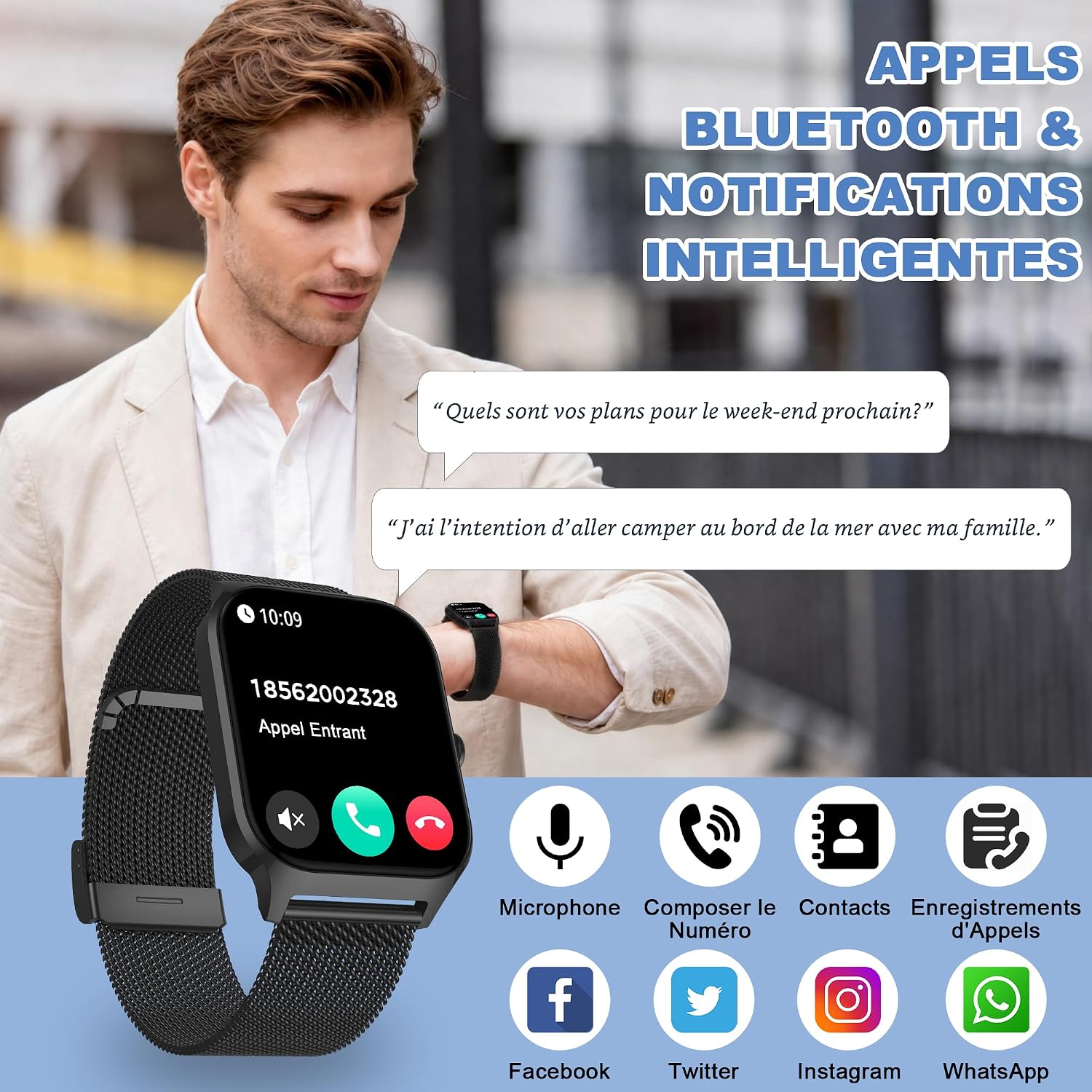 LODIMEKE P125 Smartwatch Nero - Image 2