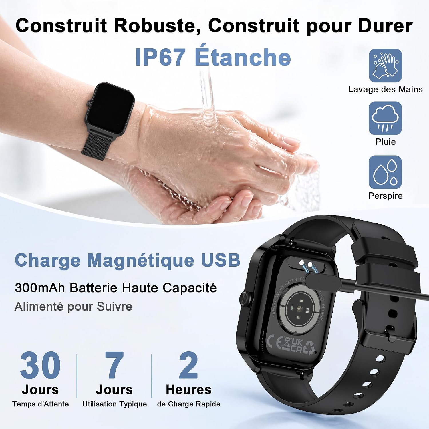 LODIMEKE P125 Smartwatch Nero - Image 6
