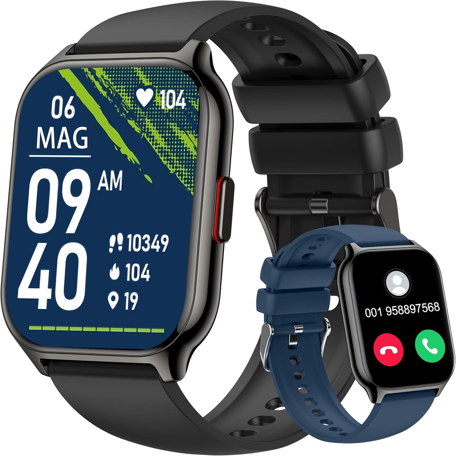 LODIMEKE P95 Smartwatch Nero Blu