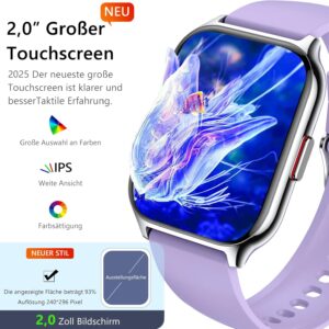LODIMEKE P95 Montre Connectée Silicone violet